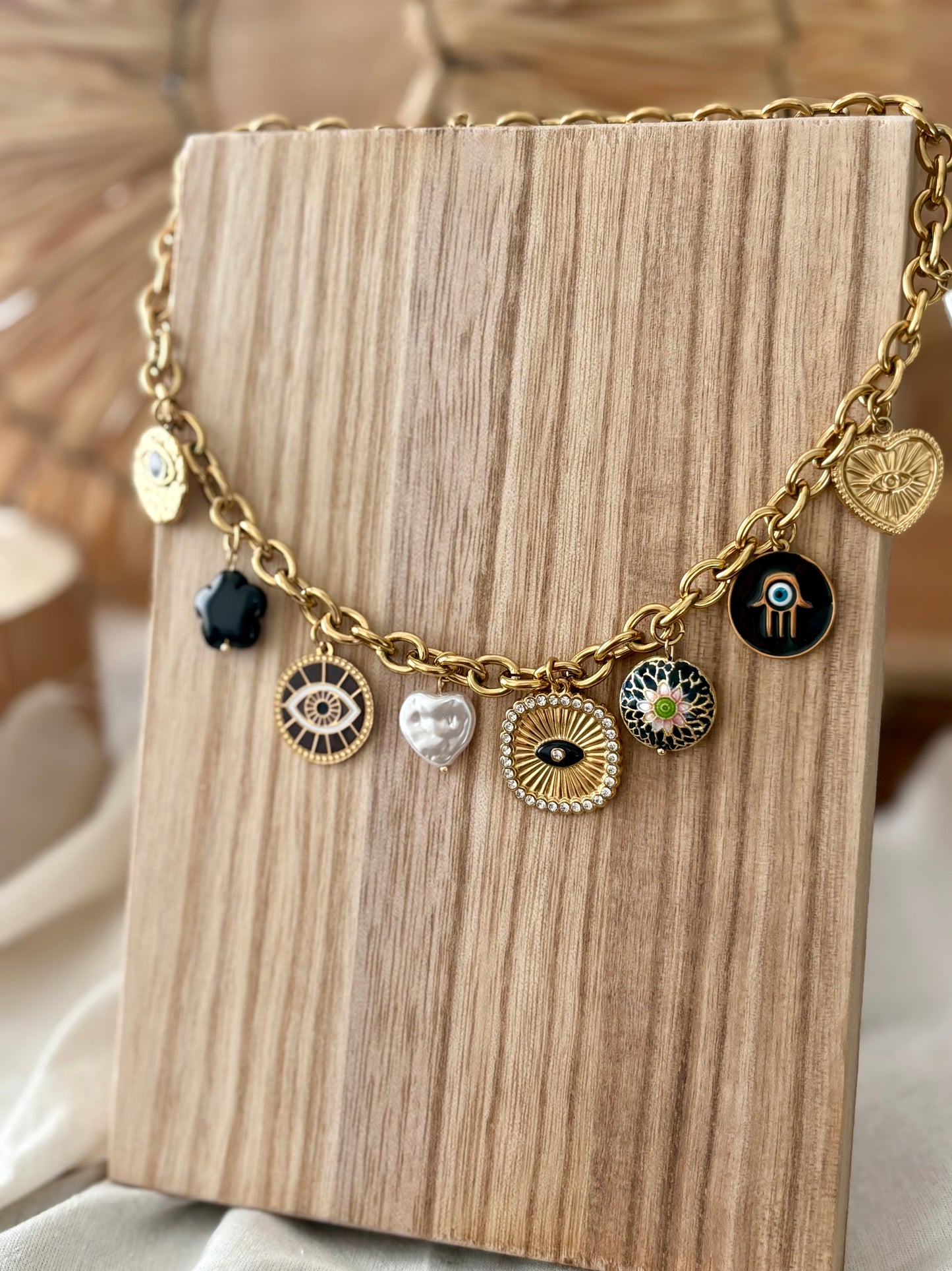 Colar Charm Olho Turco | Minhámê