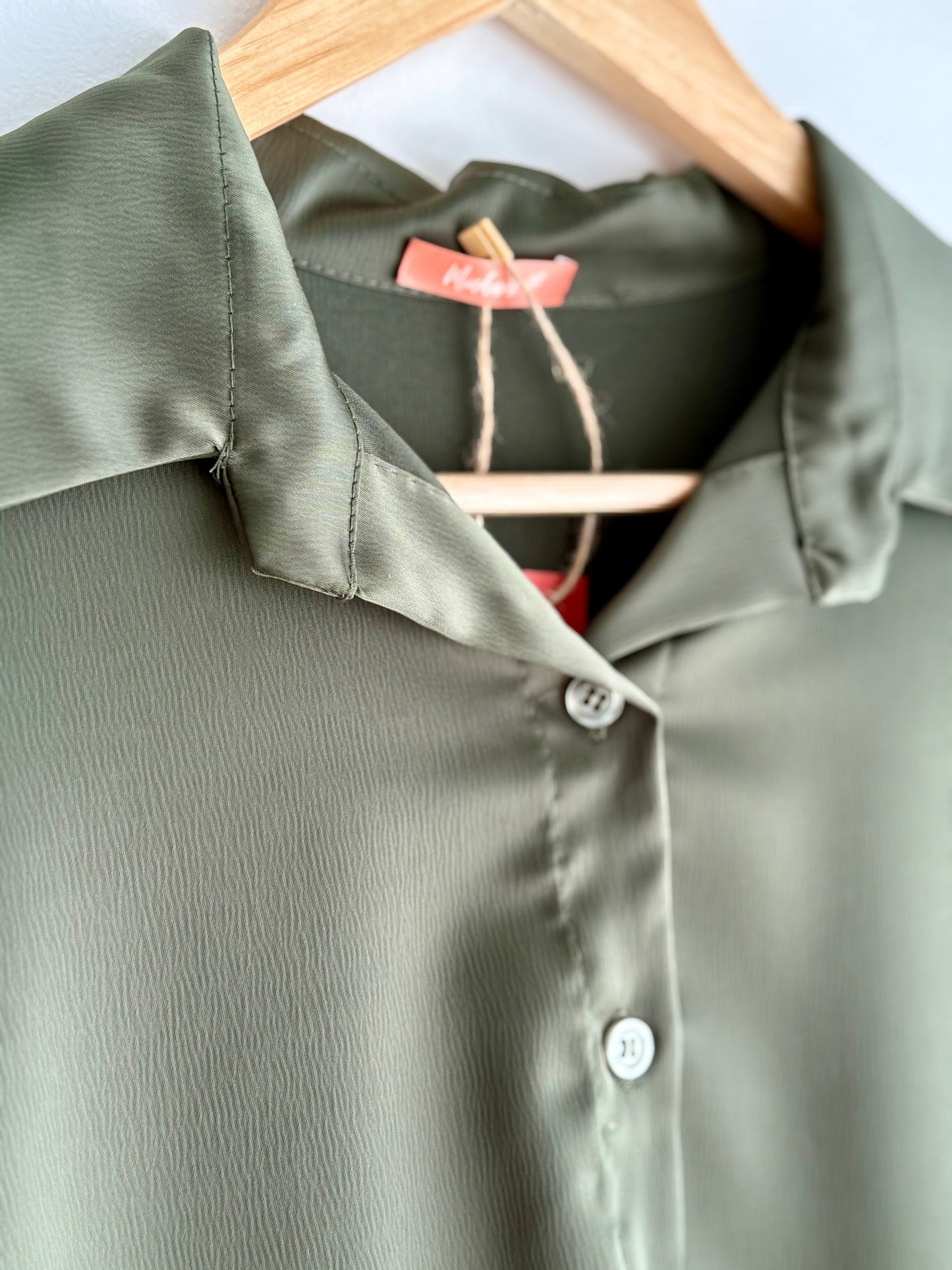 Conjunto calças, camisa e top verde | Minhámê