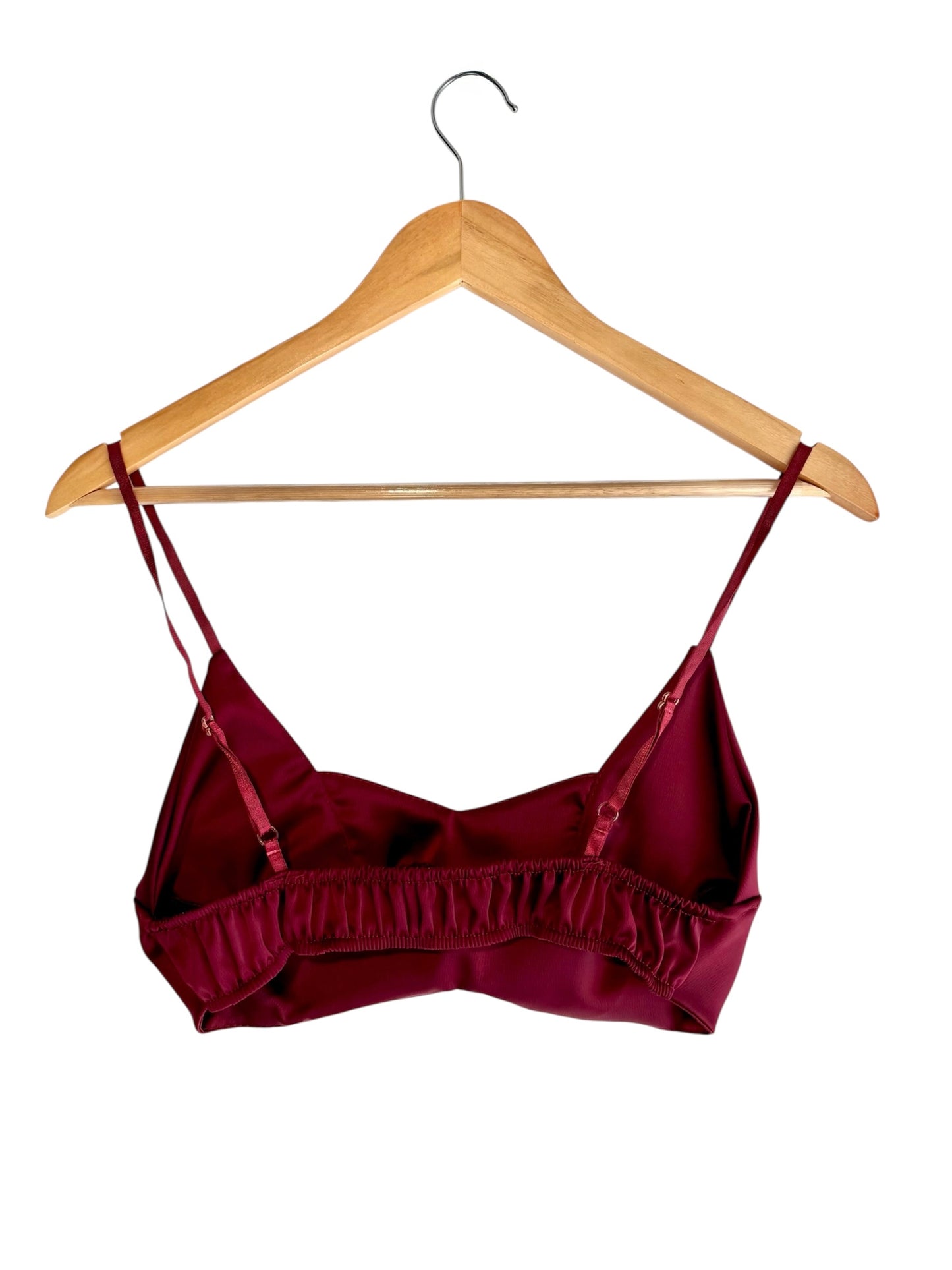 Conjunto calças, camisa e top burgundy | Minhámê