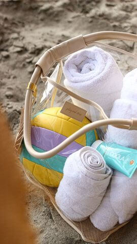 Mala de Praia Grande Anti-areia Beige | Play and Store