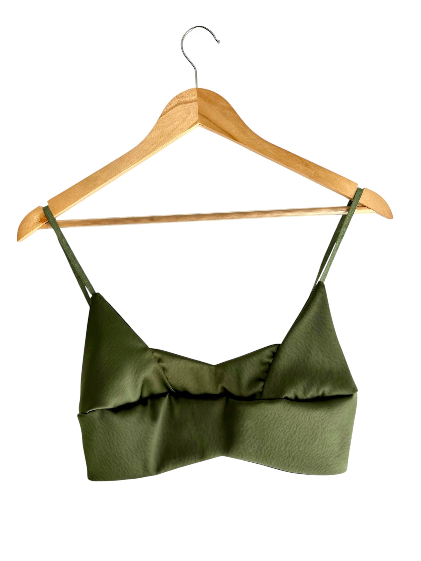 Conjunto calças, camisa e top verde | Minhámê