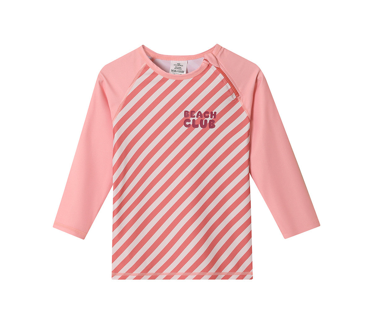 Camisola de Banho com Proteção Solar Stripes Bloom & Blush | Monneka