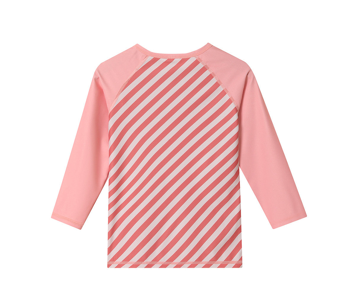 Camisola de Banho com Proteção Solar Stripes Bloom & Blush | Monneka