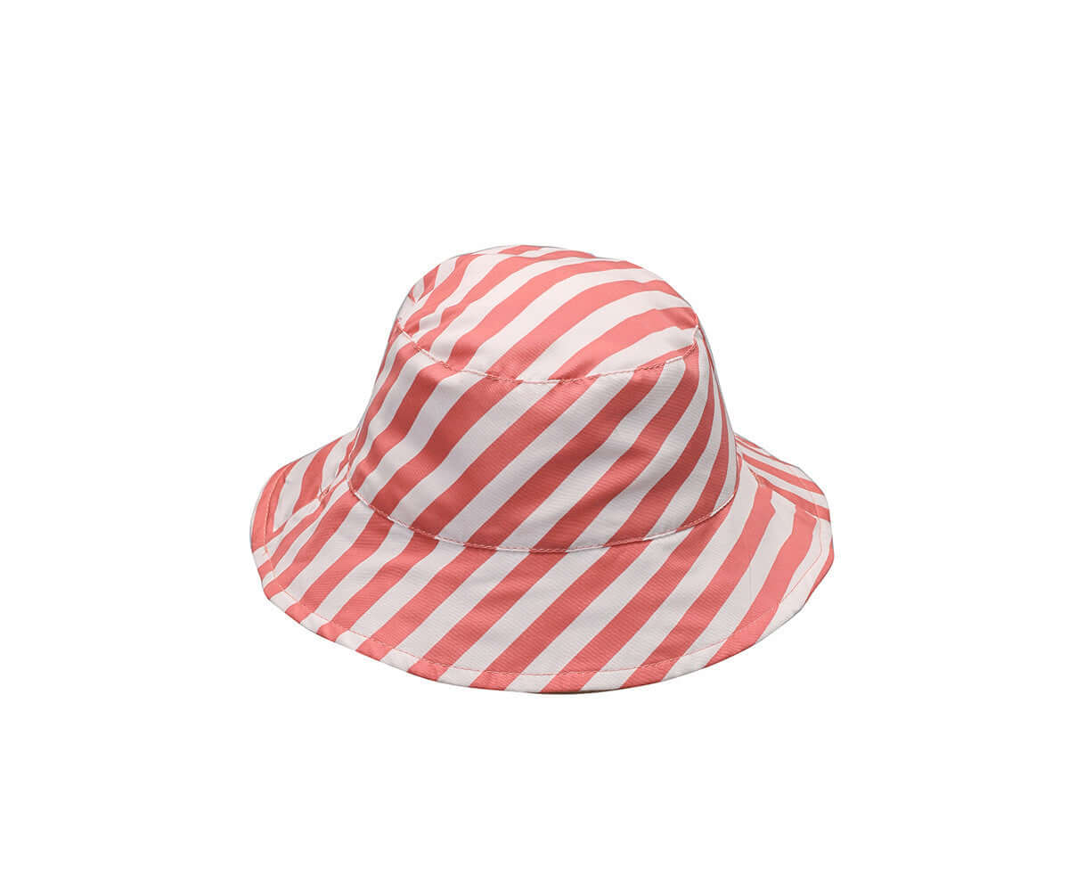 Chapéu reversível com Proteção Solar Stripes Bloom & Blush | Monneka