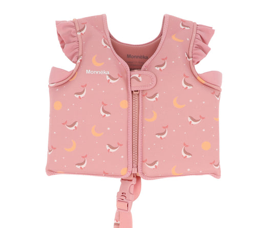 Colete Flutuador Infantil Whale Pink | Monneka
