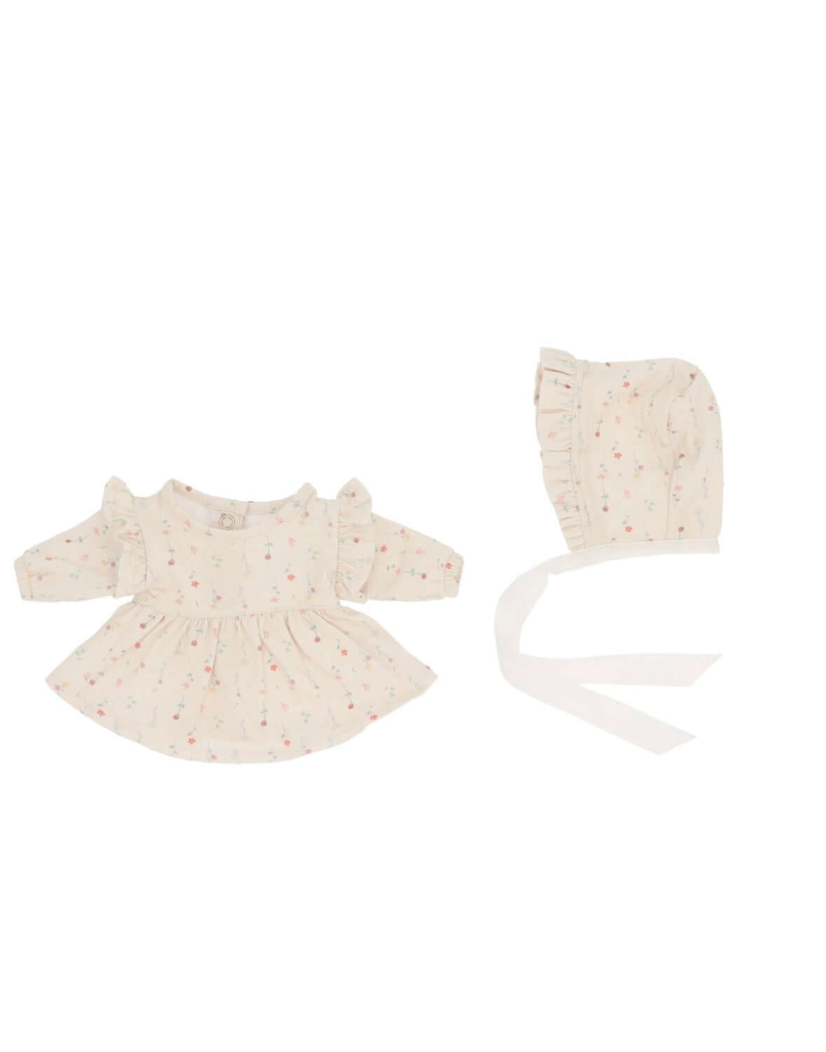 Boneca Koke com vestido e chapéu White Flowers | Monneka