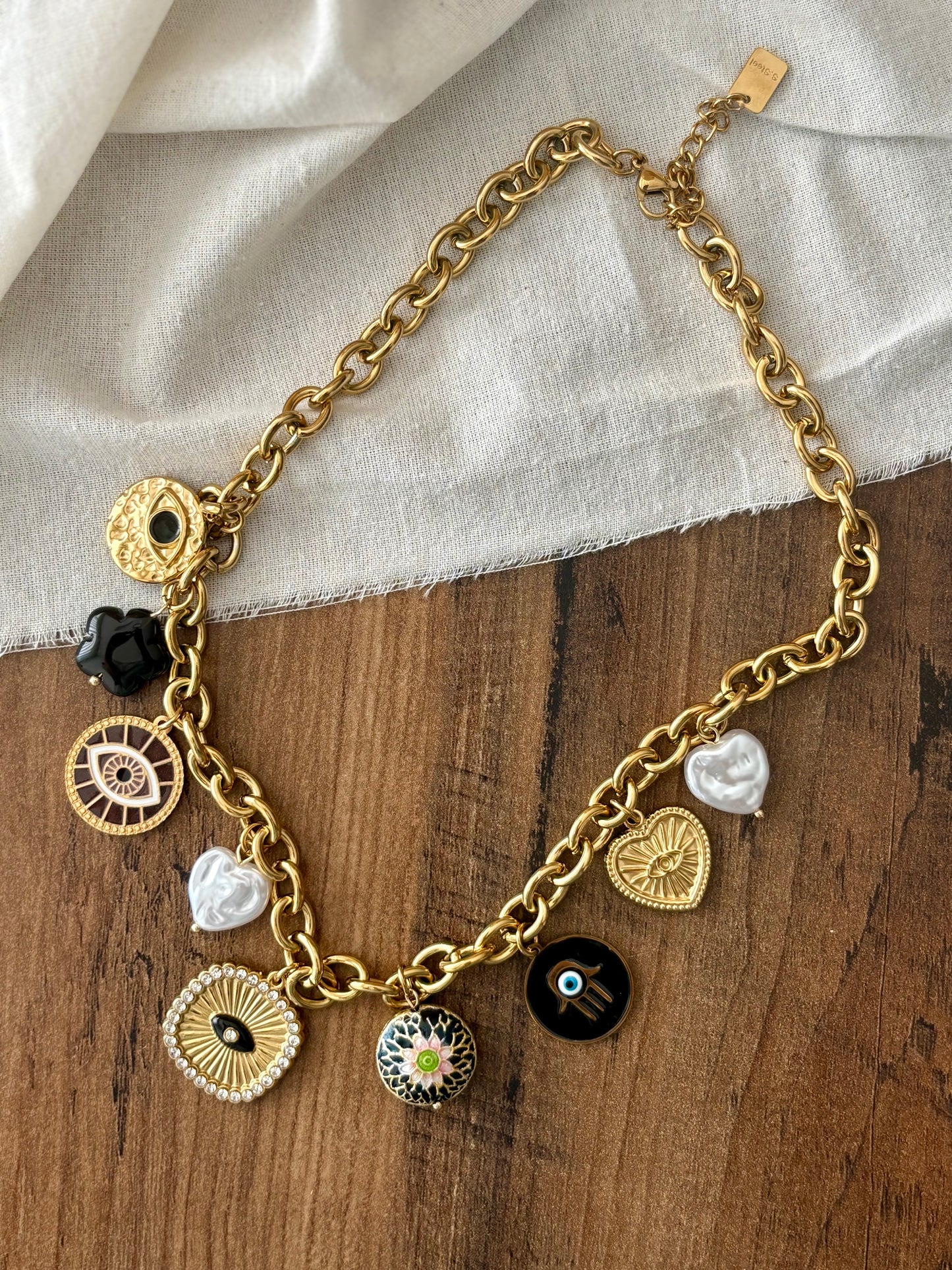 Colar Charm Olho Turco | Minhámê