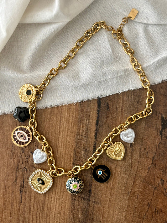 Colar Charm Olho Turco | Minhámê