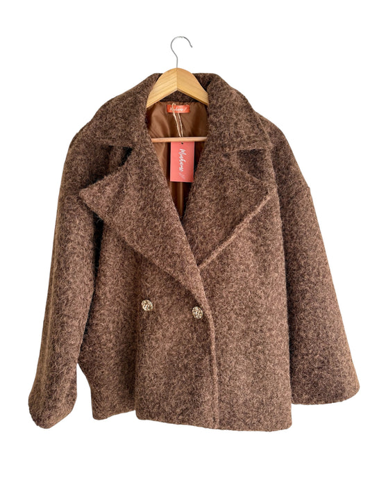 Casaco Oversize castanho | Minhámê