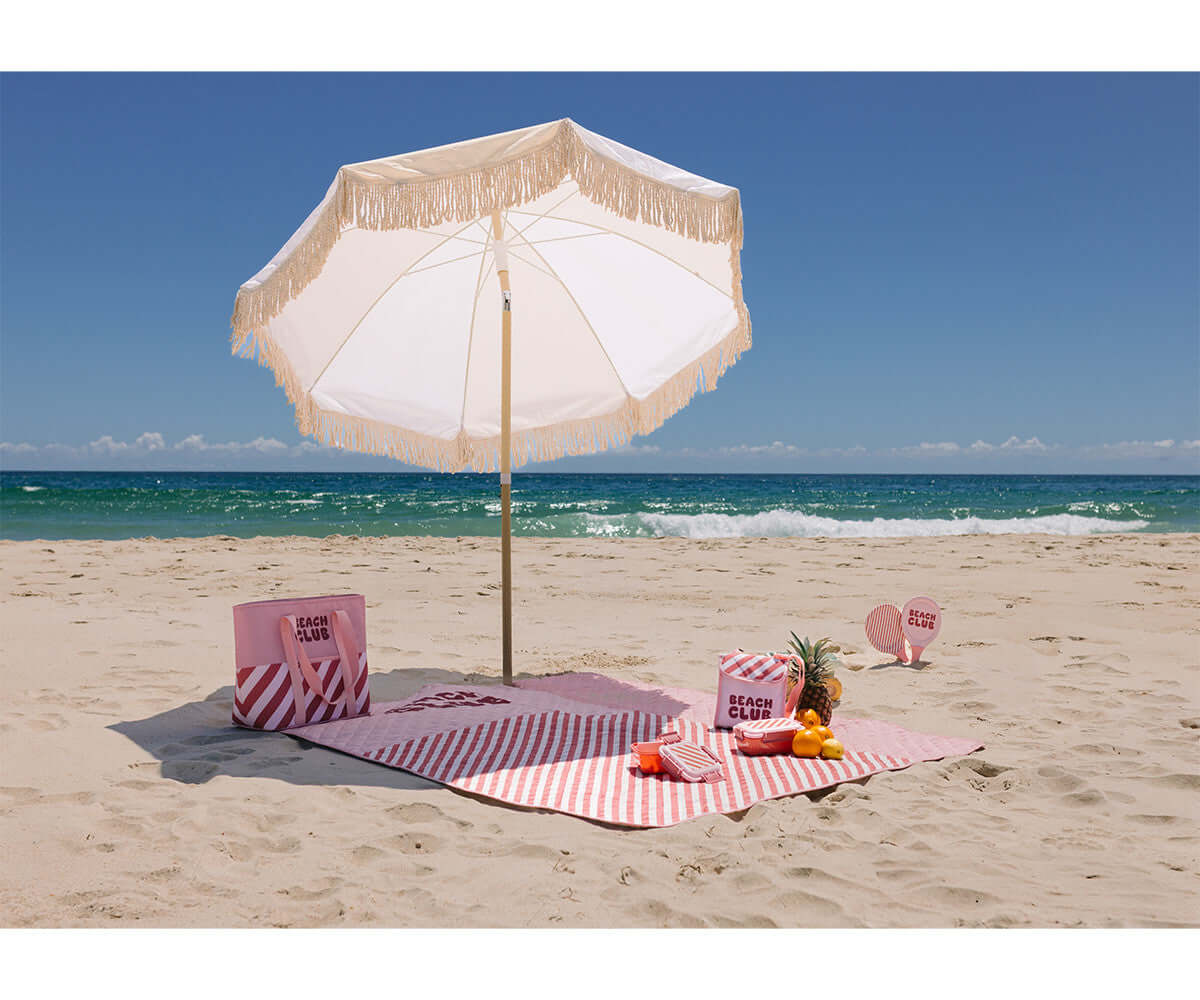 Manta de Picnic Stripes Bloom & Blush | Monneka