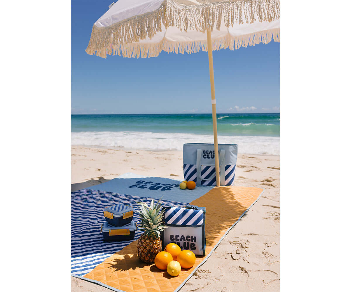 Manta de Picnic Stripes Blues & Beyond | Monneka