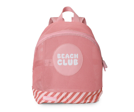 Mochila de Praia Infantil Anti-areia Stripes Bloom & Blush | Monneka