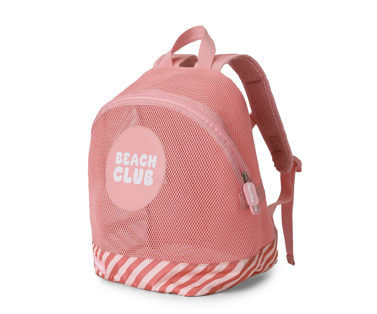 Mochila de Praia Infantil Anti-areia Stripes Bloom & Blush | Monneka