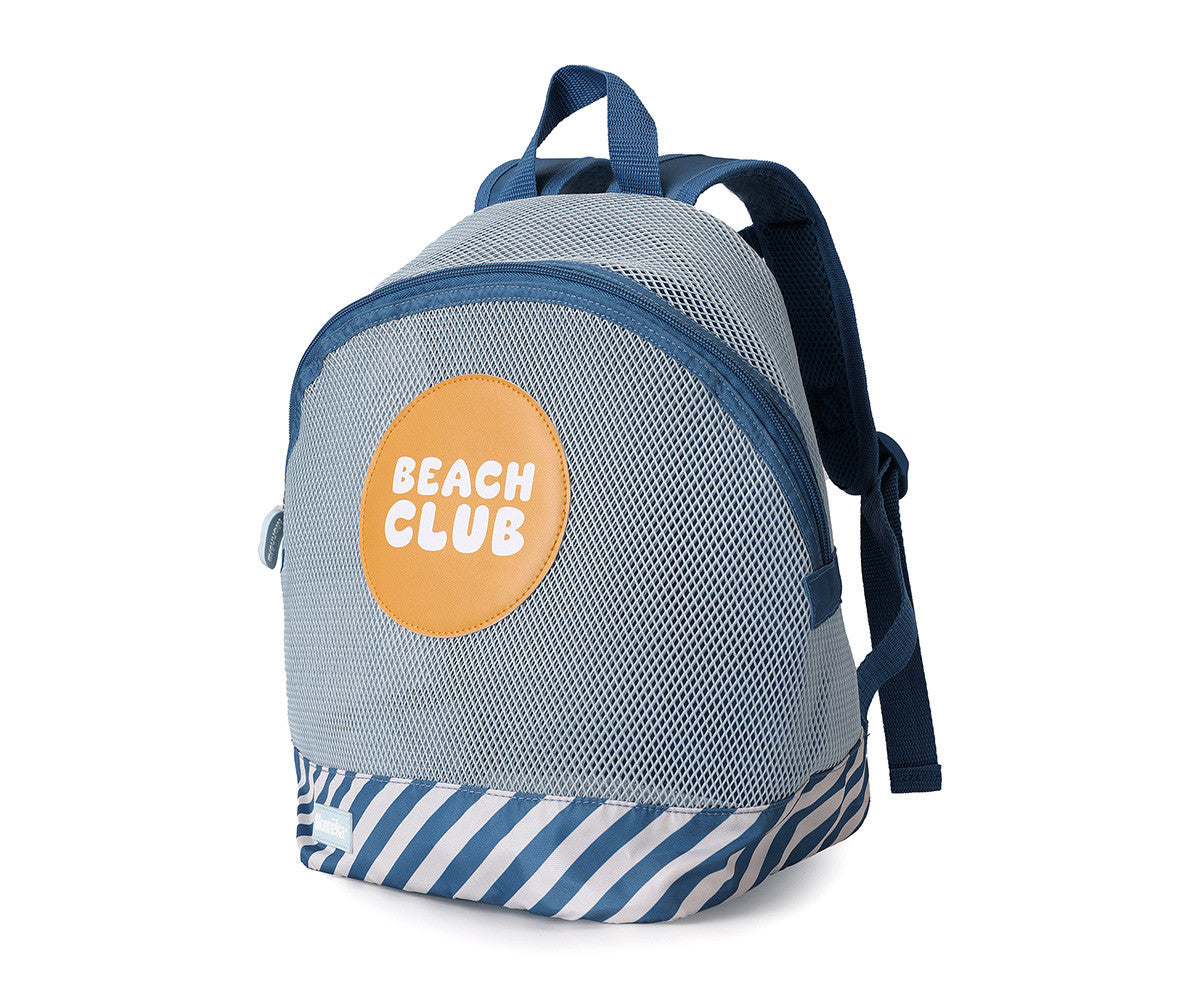 Mochila de Praia Infantil Anti-areia Stripes Blues & Beyond | Monneka