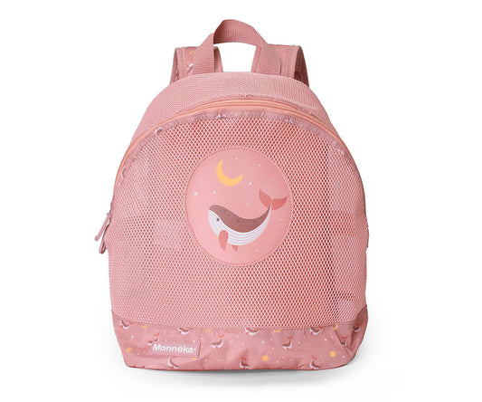Mochila de Praia Infantil Anti-areia Whale Pink | Monneka
