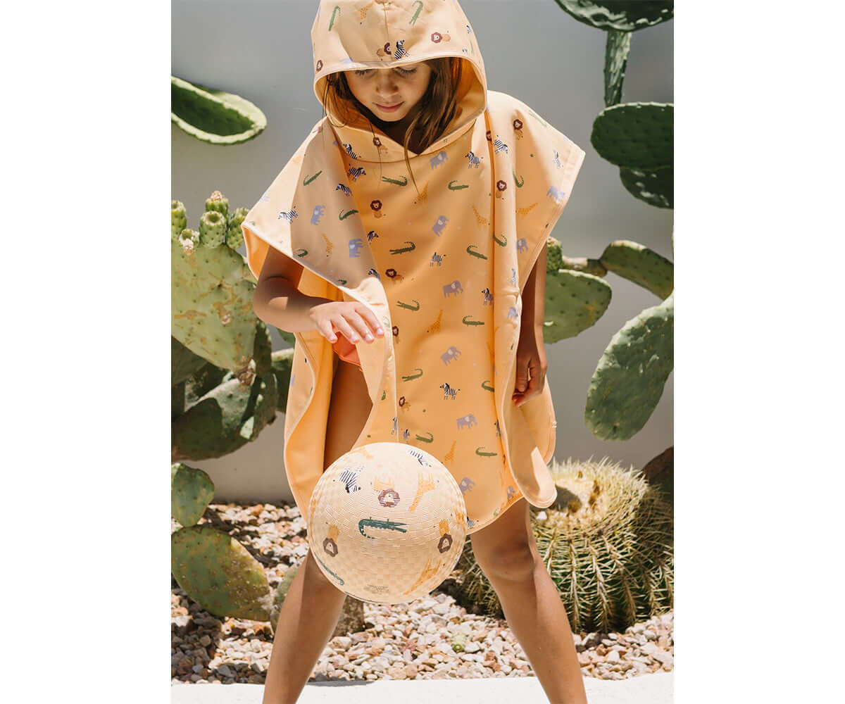 Poncho de Praia Infantil Wild Animals | Monneka