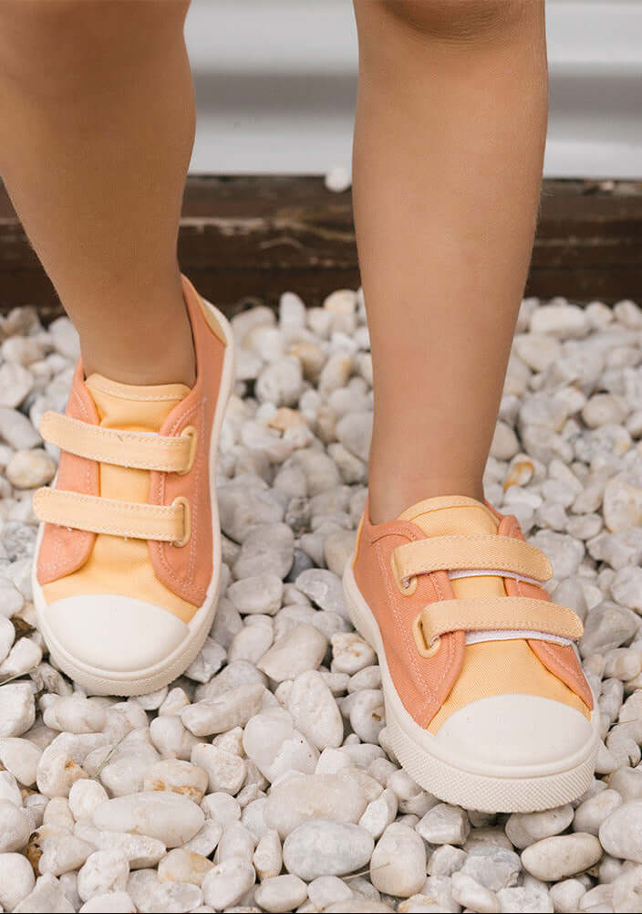 Sapatos Infantis de Lona Tangerine | Monneka