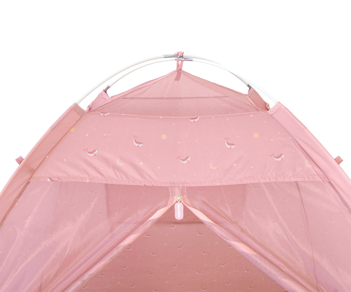 Tenda de praia com Proteção Solar Whale Pink | Monneka