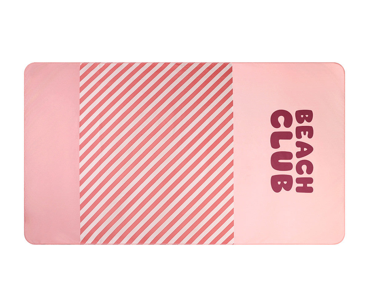 Toalha de Praia Stripes Bloom & Blush | Monneka
