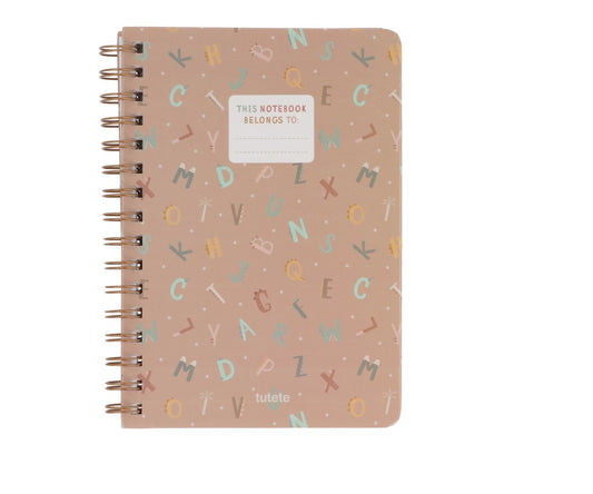Caderno Escolar Funny Letters | Tutete