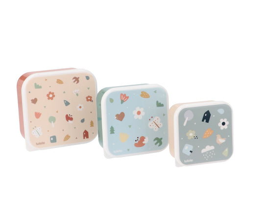 Pack de 3 caixas de Refeição Geometric Nature | Tutete