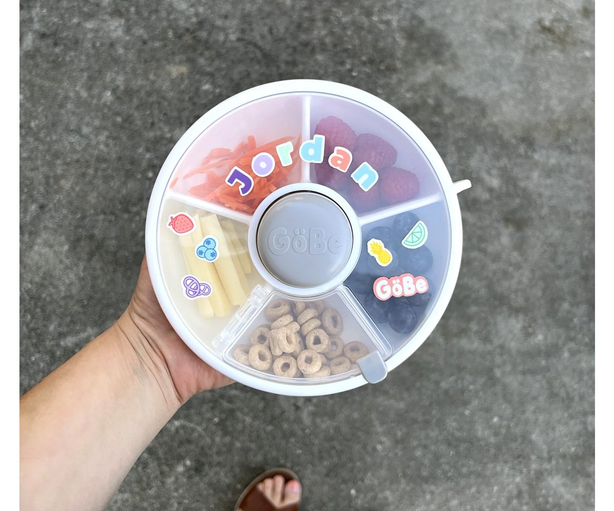 Snack Spinner Lancheira giratória Rosa Coral | GoBe