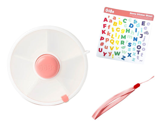 Snack Spinner Lancheira giratória Rosa Coral | GoBe