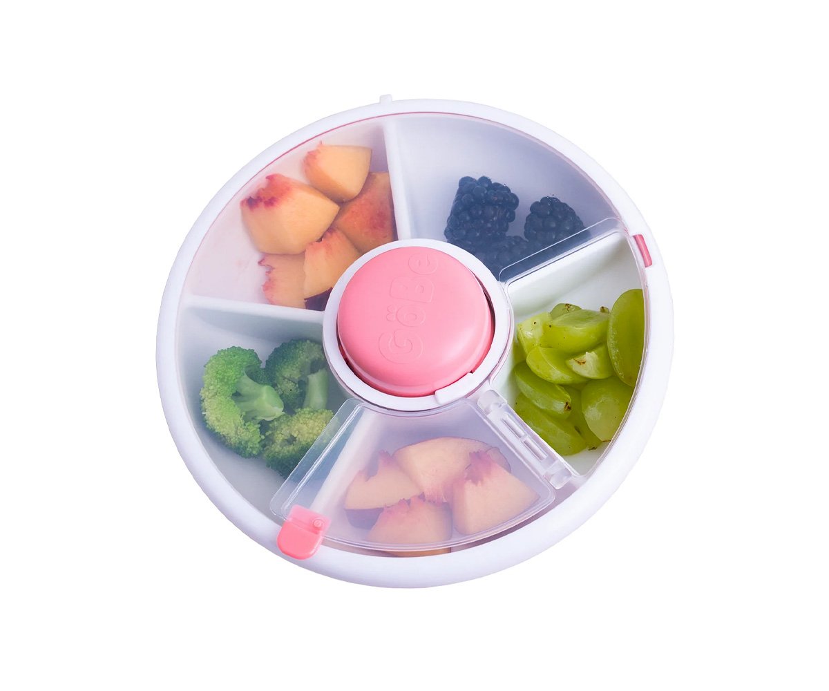 Snack Spinner Lancheira giratória Rosa Coral | GoBe